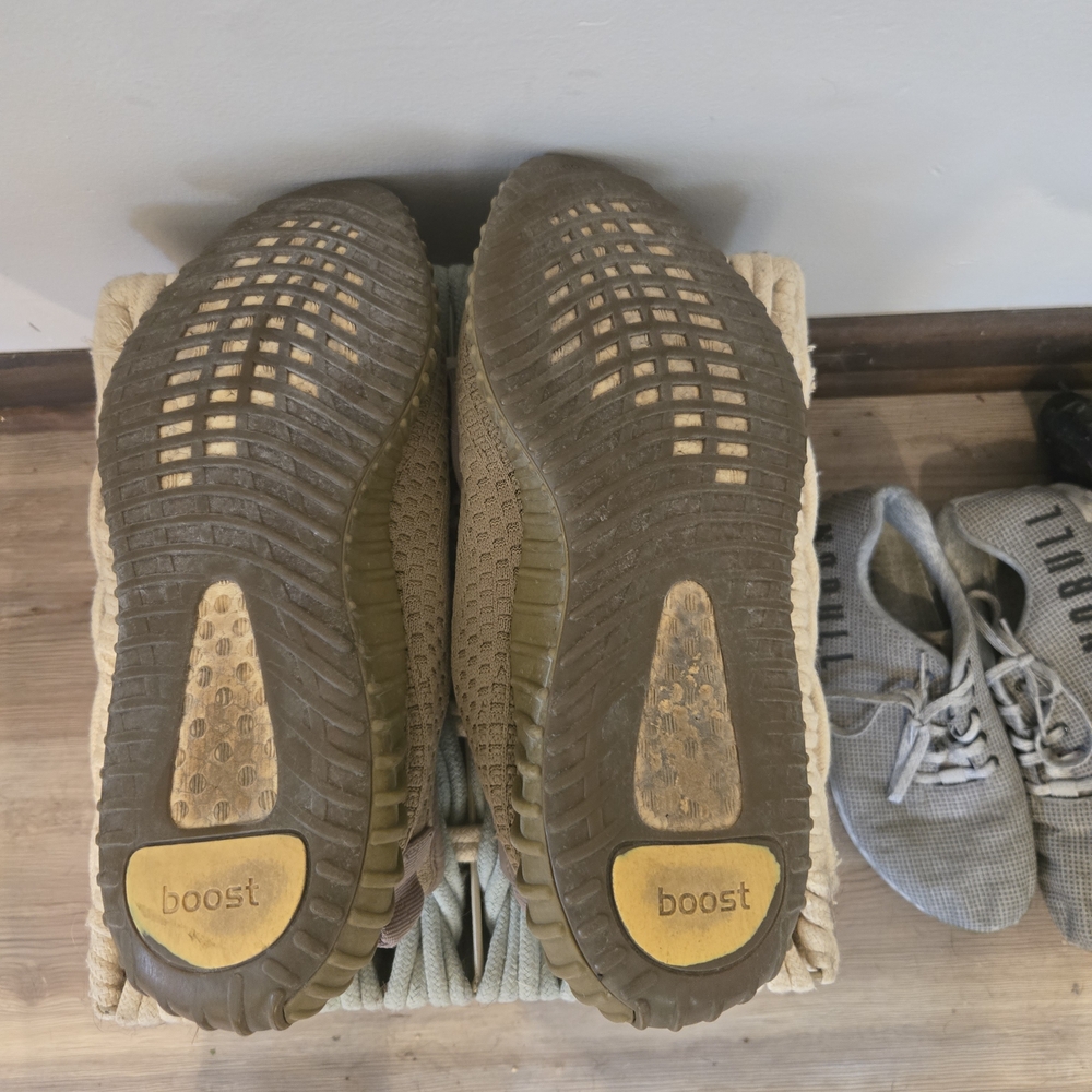 Yeezy Taupe Knit Sneakers - Picture 4 of 4